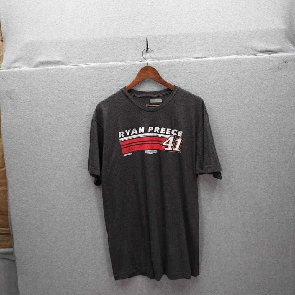 Ryan Preece #41 Stewart-Haas Racing NASCAR T-Shirt XL Gray Cotton‎